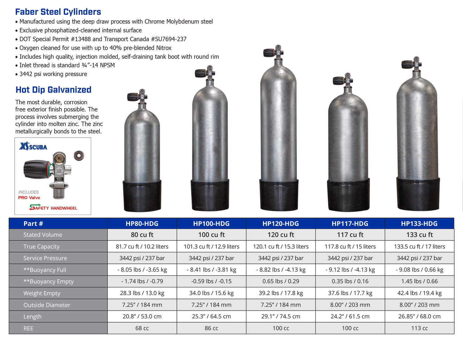 US DIVERS Aluminum Aqua Lung cylinder tank